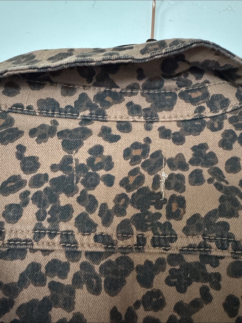 Anthropologie Brown Leopard-Print Utility Jumpsuit with Tie Waist - Picture 7 of 7